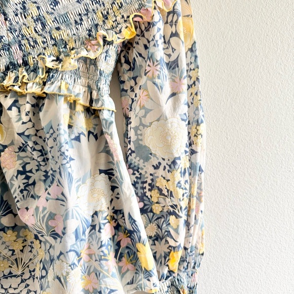 Alice McCall Love Shakin Floral Long Sleeve Smocked Top size 2 - Picture 6 of 10